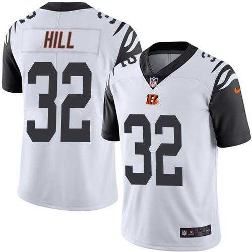 Nike Men & Women & Youth Bengals 32 Jeremy Hill White Color Rush Limited Jersey,We sell and wholesale Nike Men & Women & Youth Bengals 32 Jeremy Hill White Color Rush Limited Jersey on line form chian!